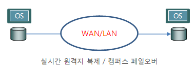 WAN/LAN으로 연결된 두 센터 간 실시간 원격지 복제와 캠퍼스 페일오버 구성